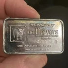 RARE 1973 DROVERS Country 90th Anniv. Bar 1 oz .999 Silver-National Bank Chicago