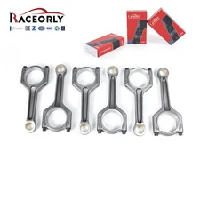 RACEORLY 6x Connecting Rod For BMW 335i 535i X6 Z4 E60 E71 E89 E90 E92 N54 3.0