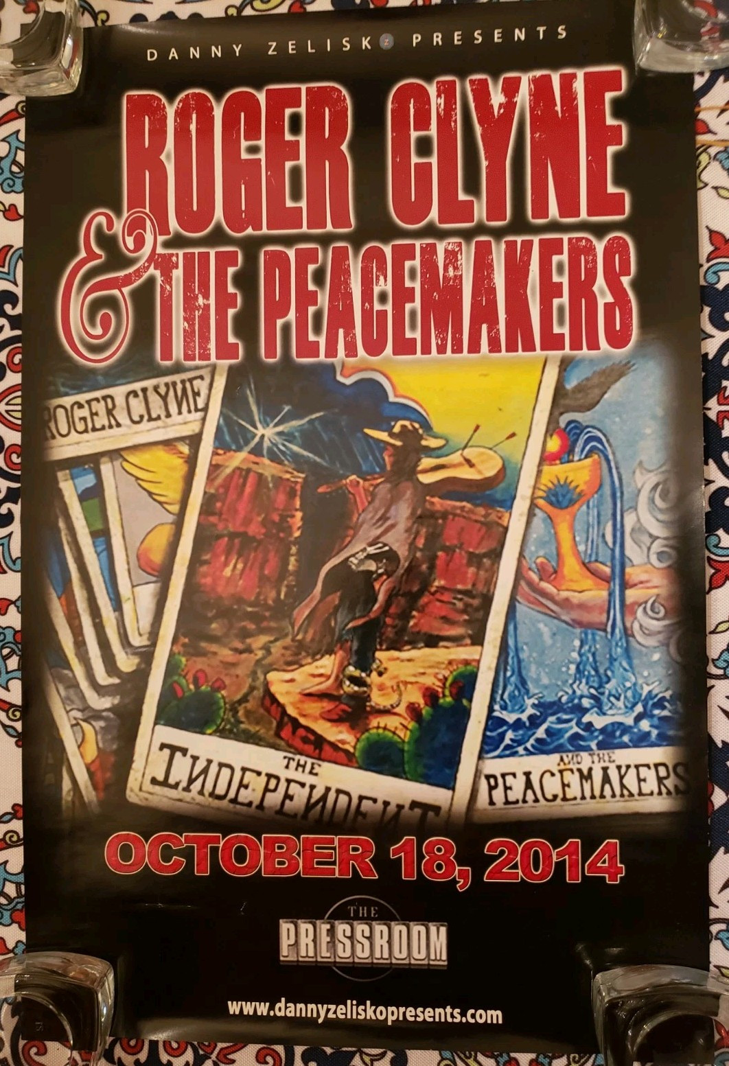 Roger Clyne and The Peacemakers poster The PRESSROOM  Oct. 18, 2014 Poster 