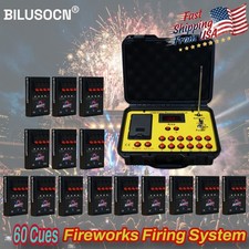 60 Cues Wireless Fireworks Firing System Cold Pyro Fountain Stage Effect Remote