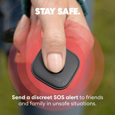 Tile by Life360 Mate (2024) Bluetooth Tracker, Schlüsselfinder und Item Locator für