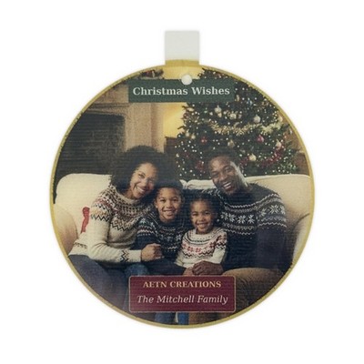 Personalisierte Familien Foto Christbaumkugel Baumschmuck Name Andenken Geschenk