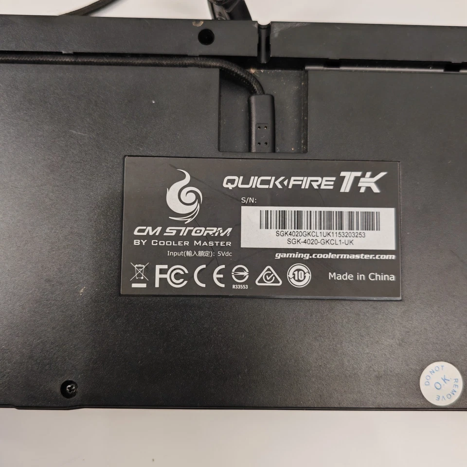 Cooler Master Storm QuickFire TK Cherry MX Blue Keyboard - Image 3 of 4