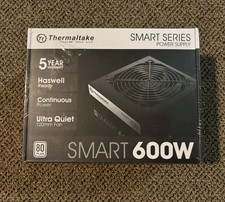 Thermaltake SMART 600W ATX PSU 80 PLUS Active PFC Black Sealed in Box