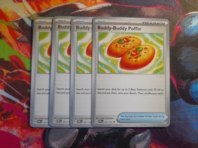 4x Buddy-Buddy Poffin 101/131 x4 - Prismatic Evolutions - Pokemon TCG - Playset