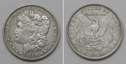 X5060  1889-O Morgan Dollar, XF