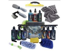 Autowaschset Autoreinigungsset Eimer Felgen Reifen Shampoo Duft Mikrofaser 19tlg