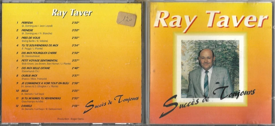CD 12 TITRES RAY TAVER SUCCES DE TOUJOURS BEST OF 1992 IMPORT BELGIQUE - Photo 1/1