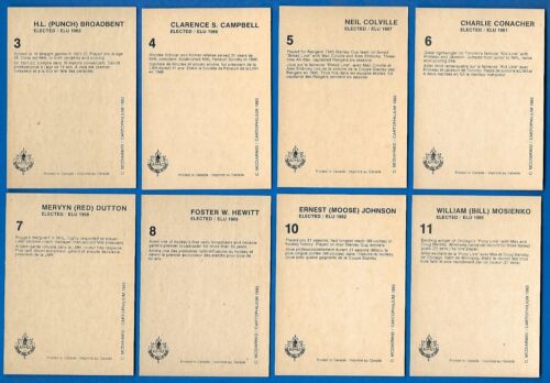 1983 (1985) CARTOPHILIUM HOCKEY HALL OF FAME HOF CARD 1-240 & PROMO SEE LIST - Picture 17 of 488