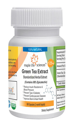 Epicatechin 98% pure capsules Green Tea Extract No fillers No additives