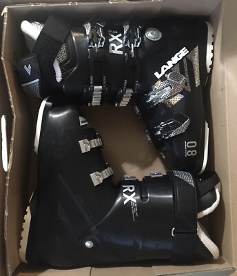 Lange RX 80 W LBDG2250-18 Ski Boots Black Women's Size 24.5 Lange RX 80 W LBDG2250-18 Ski Boots Black Women's Size 24.5