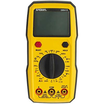 Sperry Instruments DM6410 8 Function Digital Multimeter, 600V AC / 1000V DC,