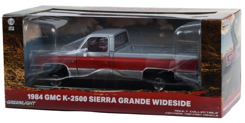 GMC K-2500 Sierra Grande Wideside - 1984 - silver / red