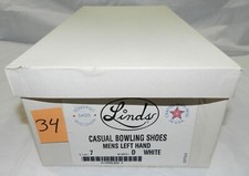 Lot 34 - New in Box Linds Casual Bowling Shoes - Men's LH 7 D - White