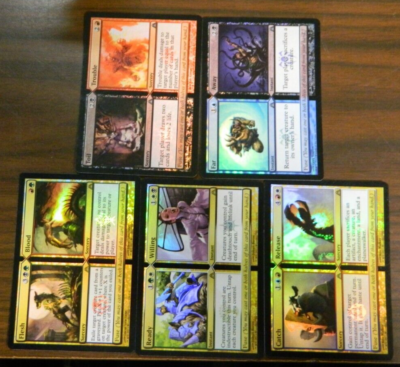 mtg all split cards MTG Gate Crash Foil Rare Set Of (5) Split Cards Excellent - NM