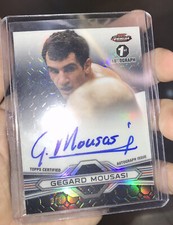 2013 Topps UFC/Finest GEGARD MOUSASI (#2/8) OCTOFRACTOR !!1ST AUTO CARD! ROOKIE!