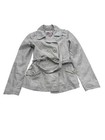 Just Jeans Womens Beige Tied Coat Jacket Size 8 Good Condition