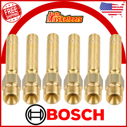 Set of 6 Bosch Fuel Injectors for MercedesBenz S124 W116 W123 W124