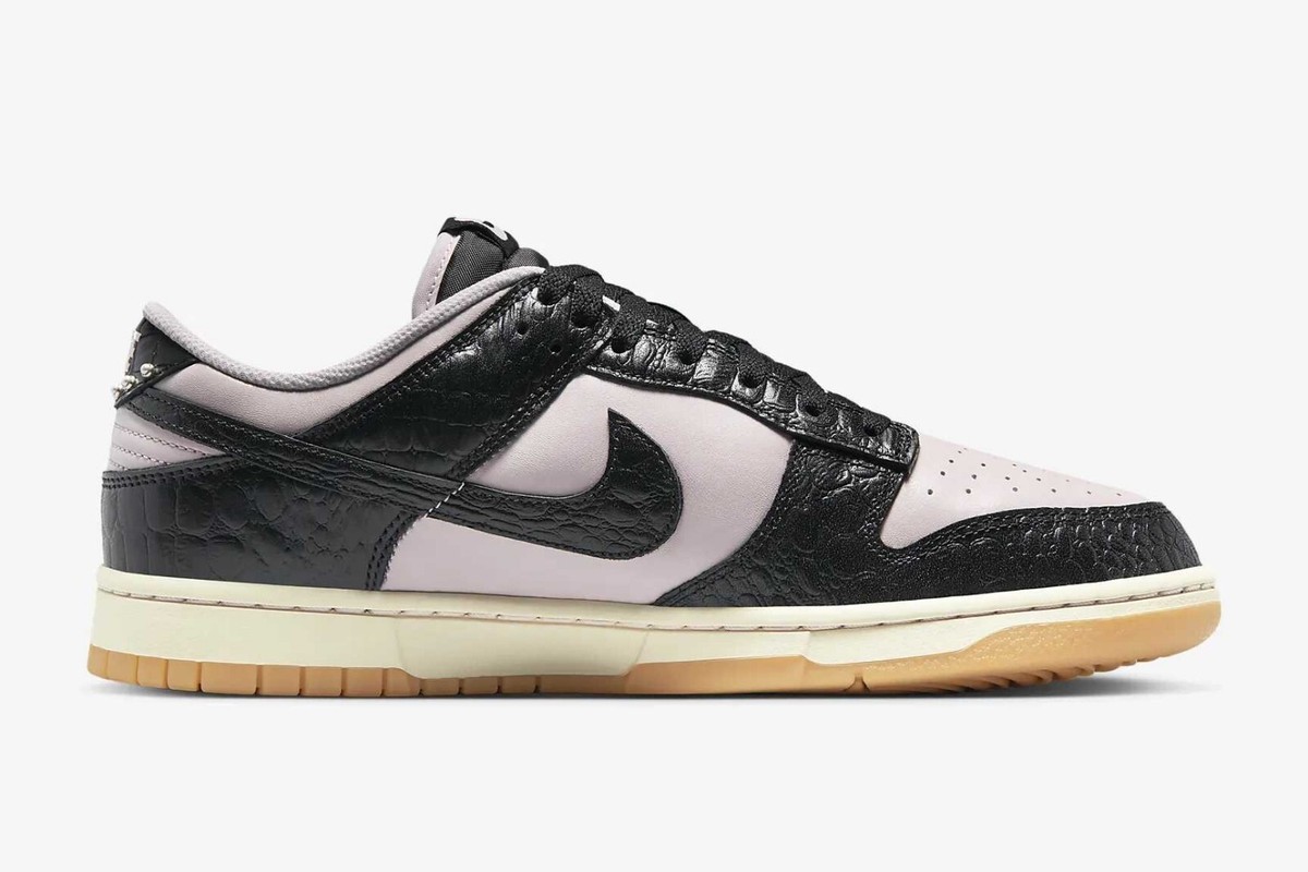 Nike WMNS Dunk Low Pink Black Croc HF9191-001 Women's Size | eBay