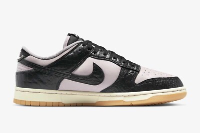 Nike WMNS Dunk Low Pink Black Croc HF9191-001 Women's Size | eBay