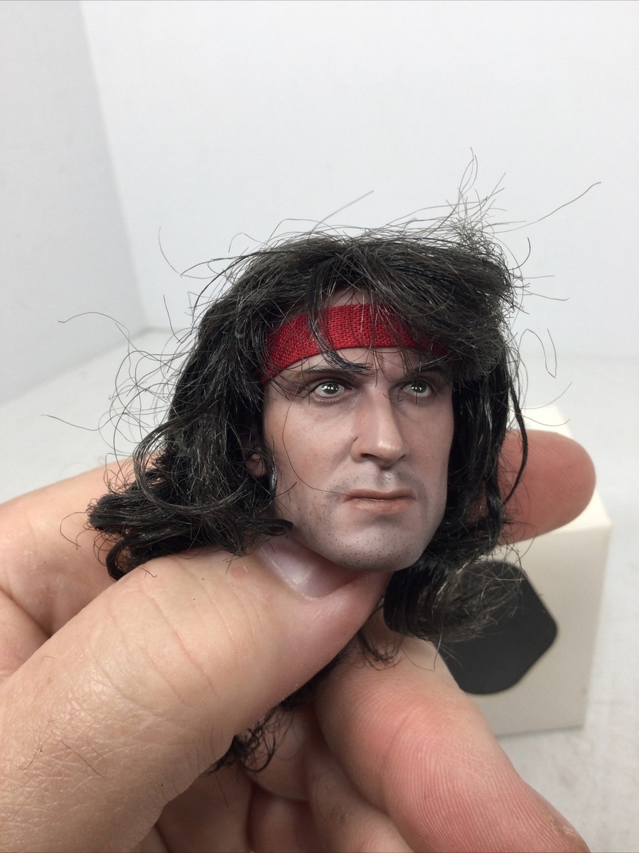 RARE* 1/6 SCALE STALLONE RAMBO “FIRST BLOOD” HEADSCULPT FOR 12
