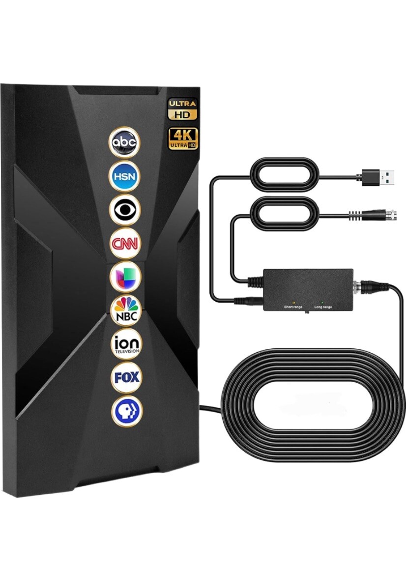 1164 Long Range TV Antenna for Smart TVs Indoor Outdoor 920+ Miles Reception-image