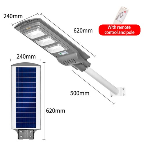 US 60LED Solar Dimmable Wall Street Light PIR Motion Sensor Outdoor Garden Lamp - Picture 27 of 30