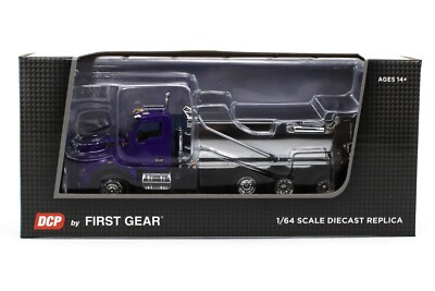 RCCA1/64ストックカーミニカー19台セット 63ギャラクシー 2022 DCP 1:64 *PURPLE & CHROME* Kenworth T880 Rogue Dump