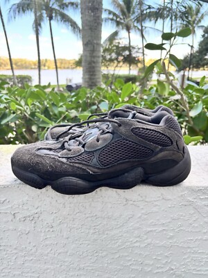 Yeezy 500 ''Utility Black'' EG7597 Preowned No Box Size 10 