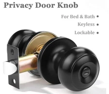 black privacy door knobs 10 Pack