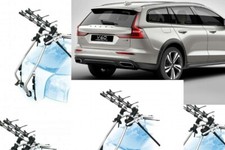 PORTABICI POSTERIORE 3 BICI PER VOLVO V60 CROSS COUNTRY ANNO 2016 3 BICI