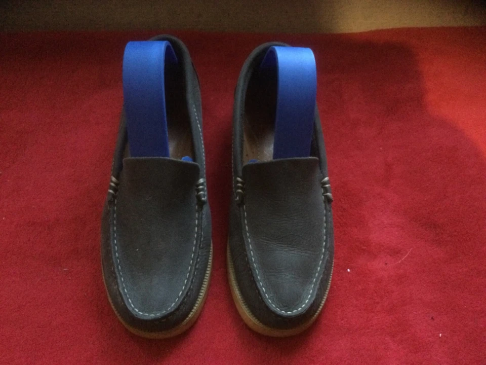 Mocassins TBS cuir bleu marine .T 37. (J /) - Photo 2/4