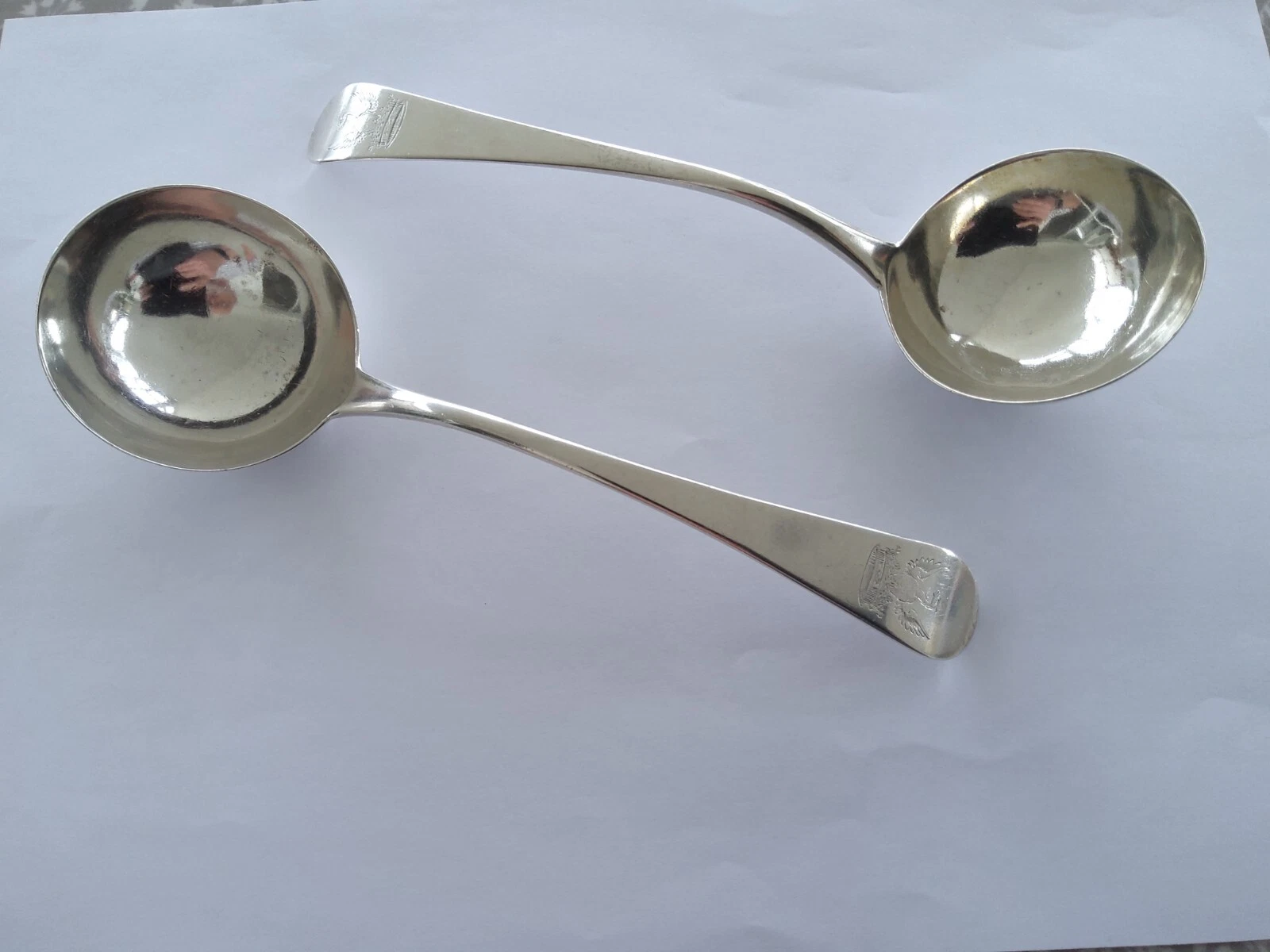 Rare Pair Scottish Provincial Silver Sauce Ladles , Canongate , c 1765 W.Tibbets
Opens in a new wind