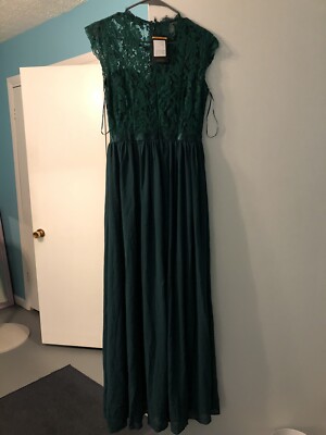 Brand New With Tags Miusol Dark Green Lace Dress Size Medium | eBay