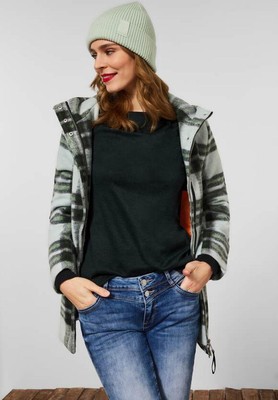 Street One Basic Long Sleeve Shirt New Lanea Deep Clary Mint