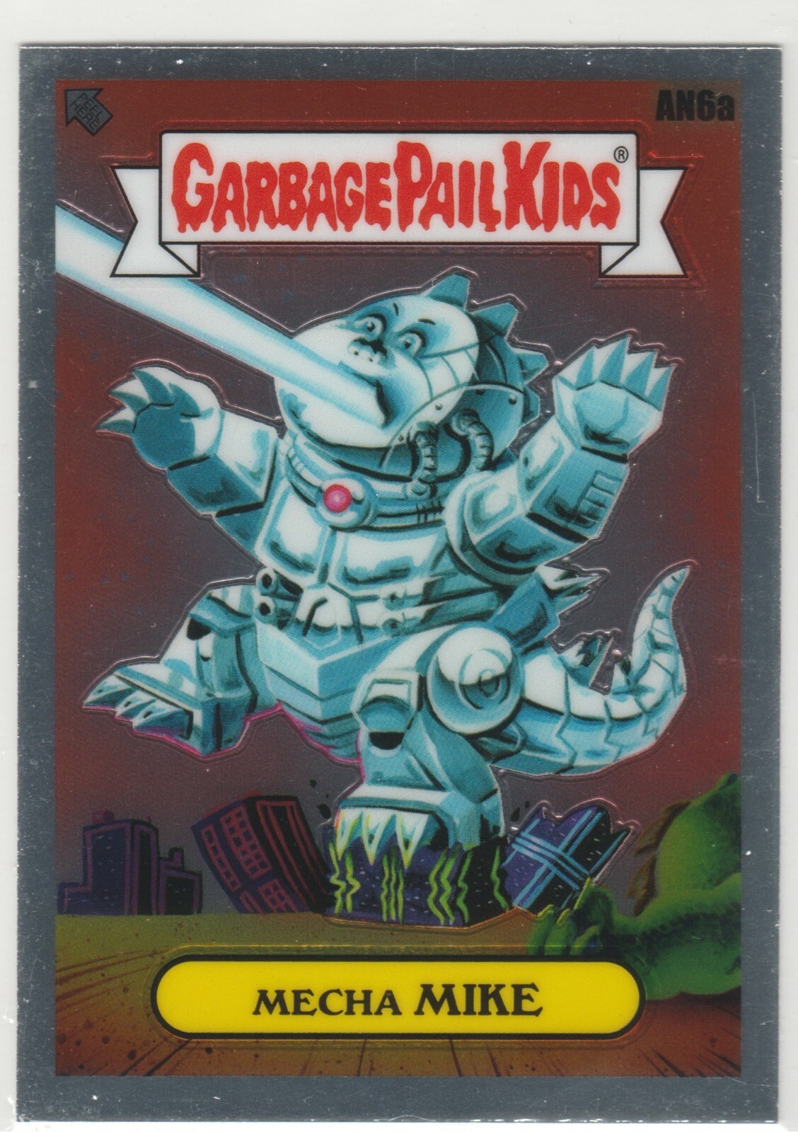 Mecha Mike AN6a Garbage Pail Kids GPK 2021 Chrome Series 4 CS4 Trading Card