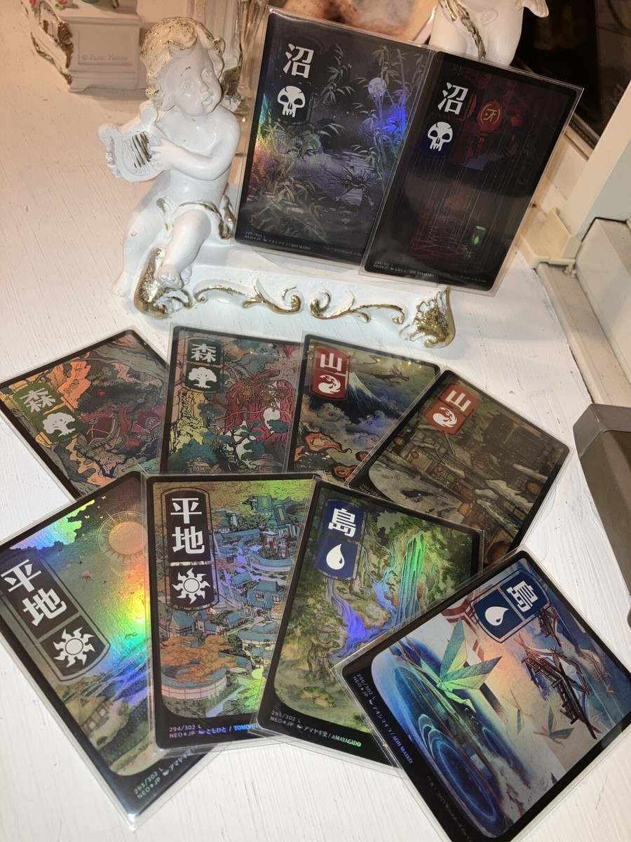 MTG 浮世絵土地セット foil ノンfoil NEO 神河 106枚 MTG FOIL Ukiyo-e Art Kamigawa Neon Dynasty Basic Lands Full