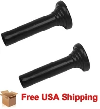 Fits 1967 Camara Chevelle El Camino Impala Nova Door Lock Knob Pr Plastic Black