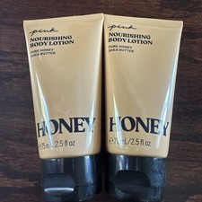 Set Of 2 Victoria's Secret Pink Honey Nourishing Body Lotion Travel Size 2.5 oz