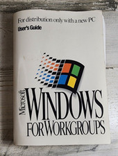 Microsoft Windows for WorkGroups Users Guide BOOK ONLY