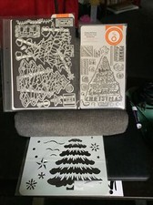Tonic Studios Stamp and Die Stamp and stencil Happy Holidays