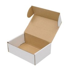 50X Corrugated Paper Boxes 6x4x2 " Mailing Packing Shipping Box White Outside