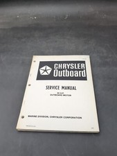 1981 Chrysler Outboard 55 HP Service Repair Shop Manual 6/81