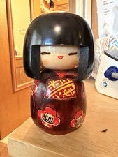 Vintage Sosaku Kokeshi Doll Japanese Wood Handpainted Keiji Miyama