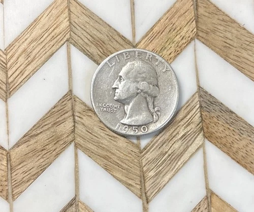 1950- S Circulated Washington Quarter  90 % Silver