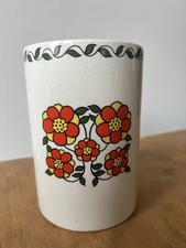 Taunton Vale Pottery Storage Pot Or Vase Vintage Retro 1970s Flower Power