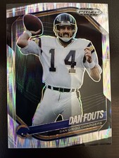 DAN FOUTS 2025 PANINI PRIZM BLACK FOOTBALL SKEWED CHARGERS /249