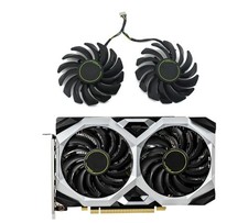 Pair Fans GPU Cooler Fan For MSI GeForce GTX 1660 1660Ti SUPER PLD09210S12HH