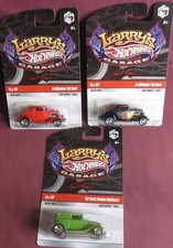 2011 HOT WHEELS LARRY'S GARAGE, REAL RIDERS, THREE CAR ASSORTMENT