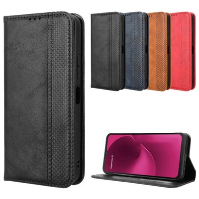Für T-Mobile T Phone 3 Handyhülle Shockproof Magnetic Leather Wallet Stand Case